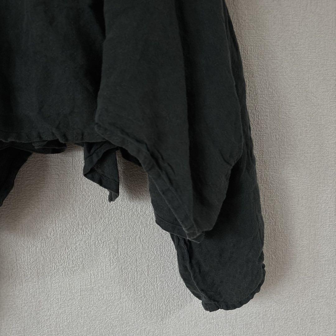 OUTIL ウティ　リネン100 カーディガン　ダークグリーン