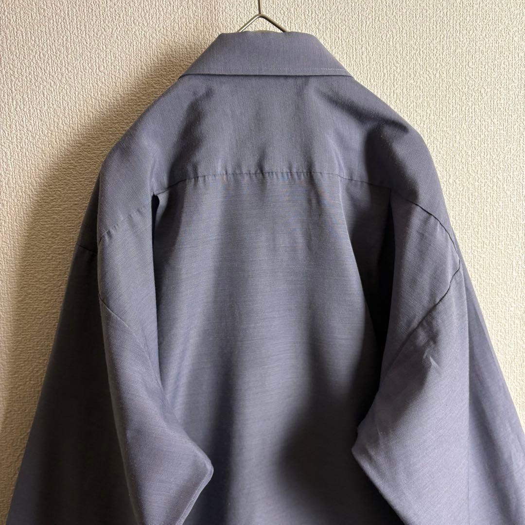 Burberrysネクタイシャツスイングトップ　クロコダイル柄　スエード生地古着