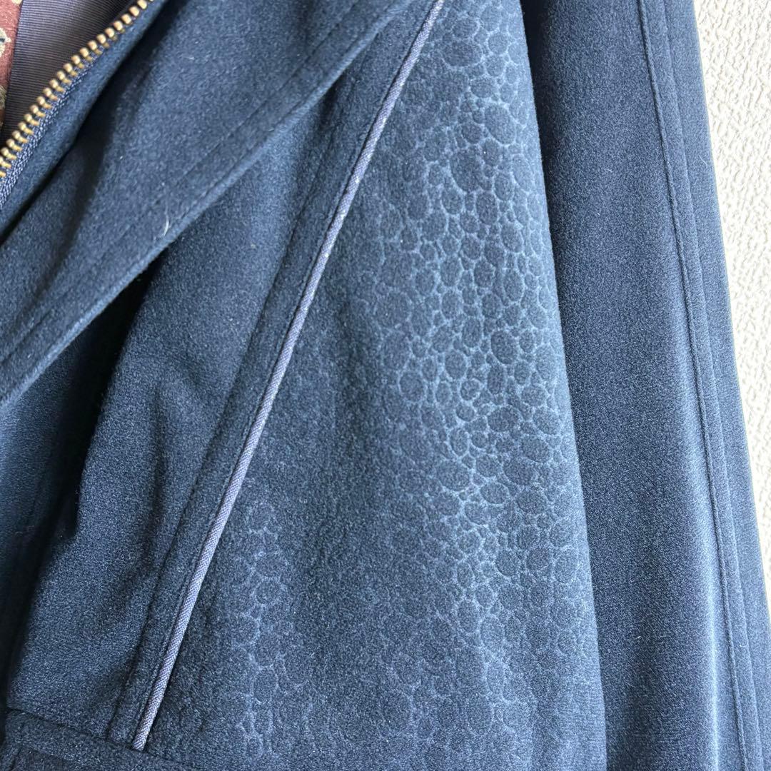 Burberrysネクタイシャツスイングトップ　クロコダイル柄　スエード生地古着