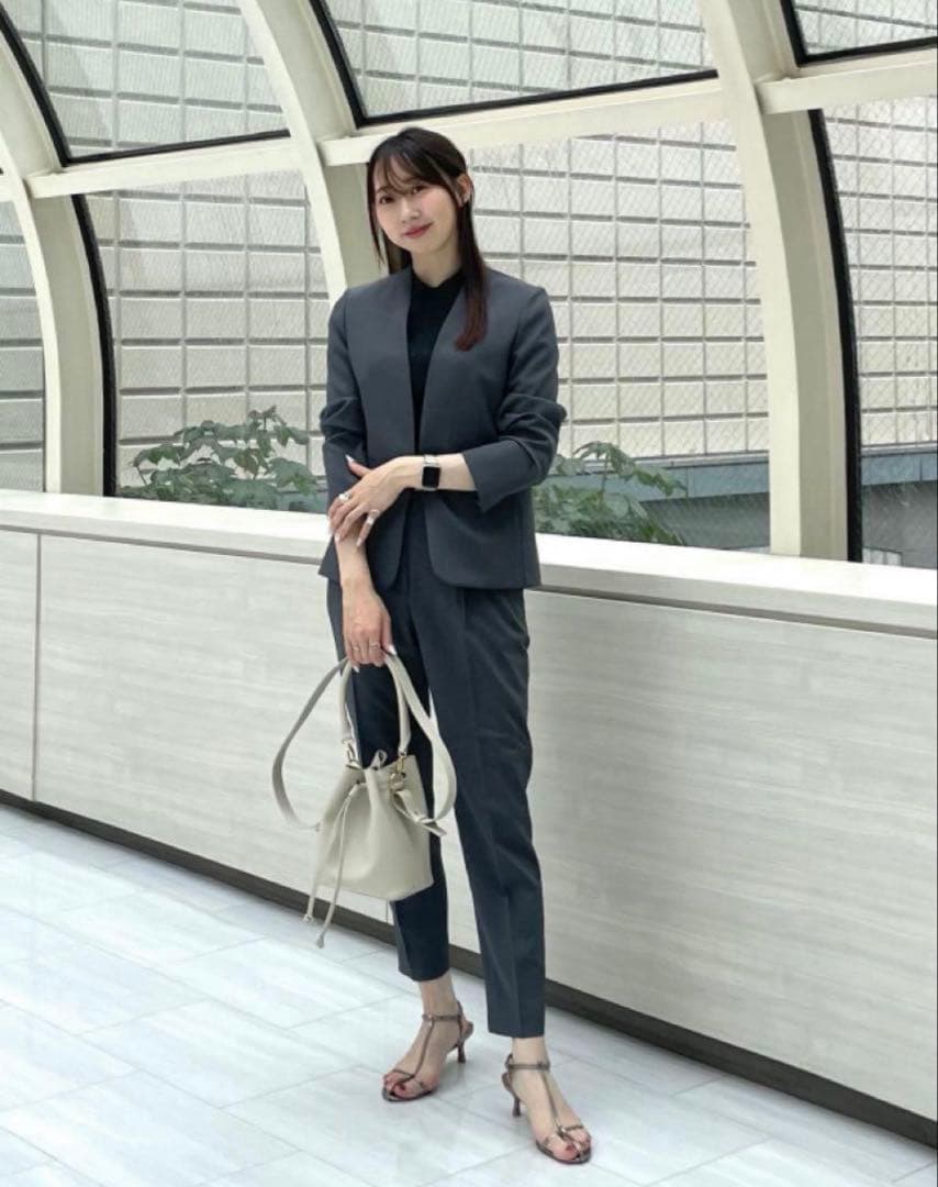 プラステ　【新品】　プレミアムオックス　ジャケット　パンツ　グレー　S