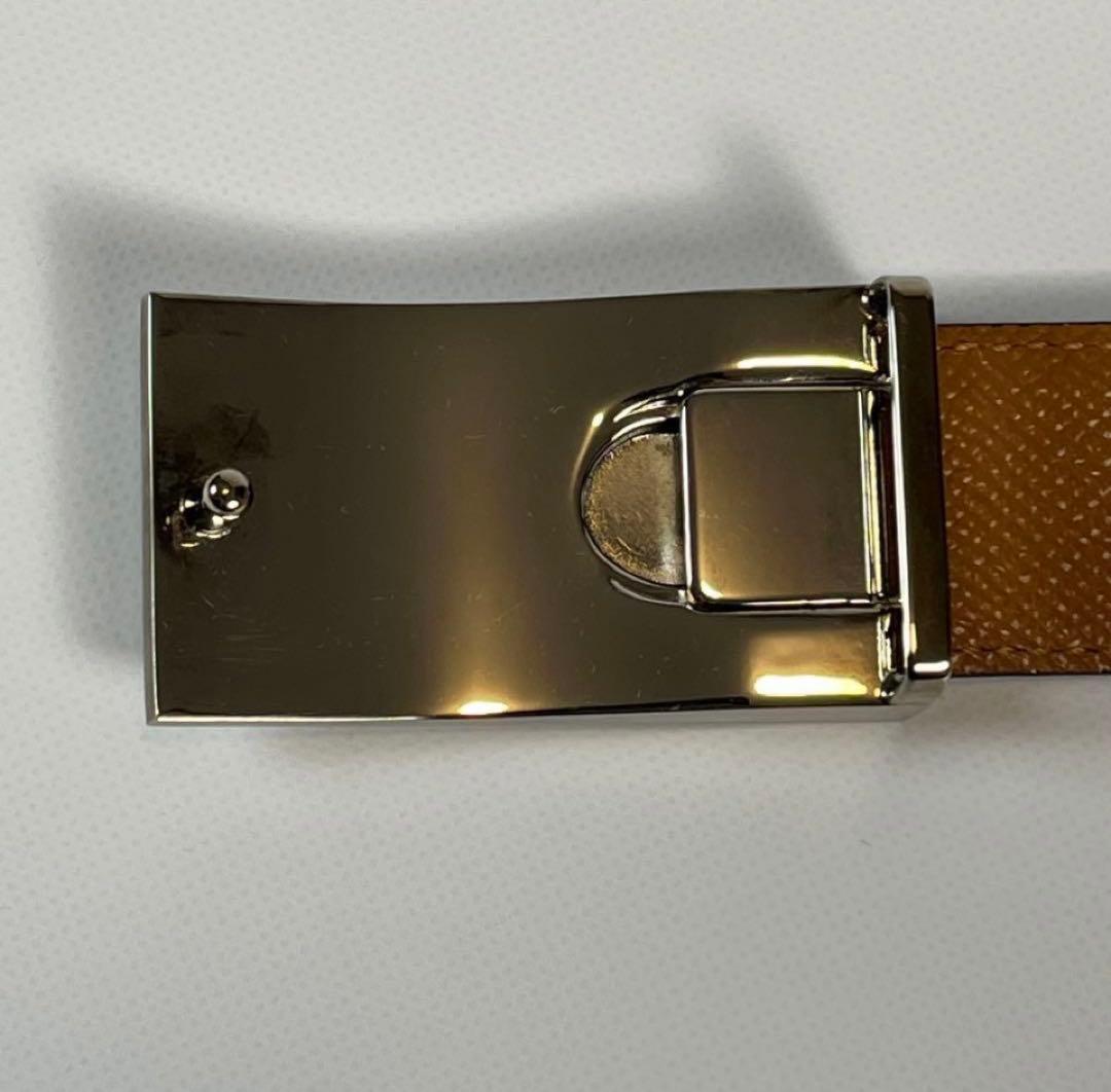 美品　BVLGARI ベルト　ロゴバックル　レザー　イタリア製
