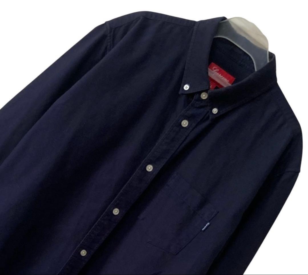 SUPREME シュプリーム OXFORD SHIRT ネイビー L