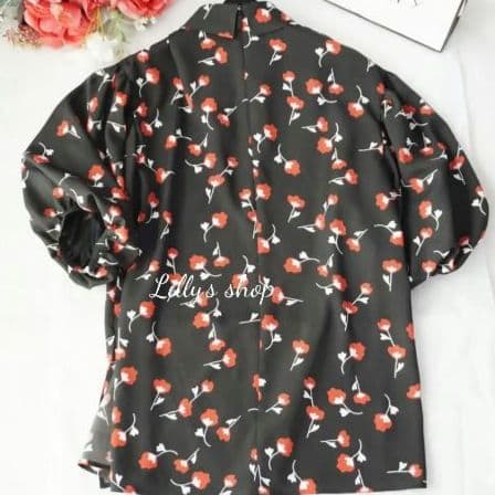極美品♡ルネ♡フラワープリントブラウス