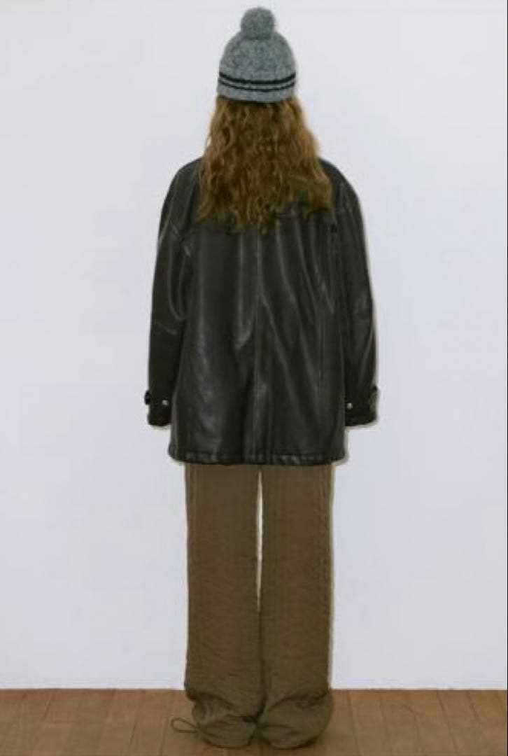 ジャケット・アウター SINOON Washing Leather Harf Jacket
