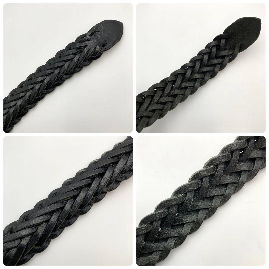 極美品✨ ホワイトハウスコックス メッシュベルト 黒 レザー 28/70 人気