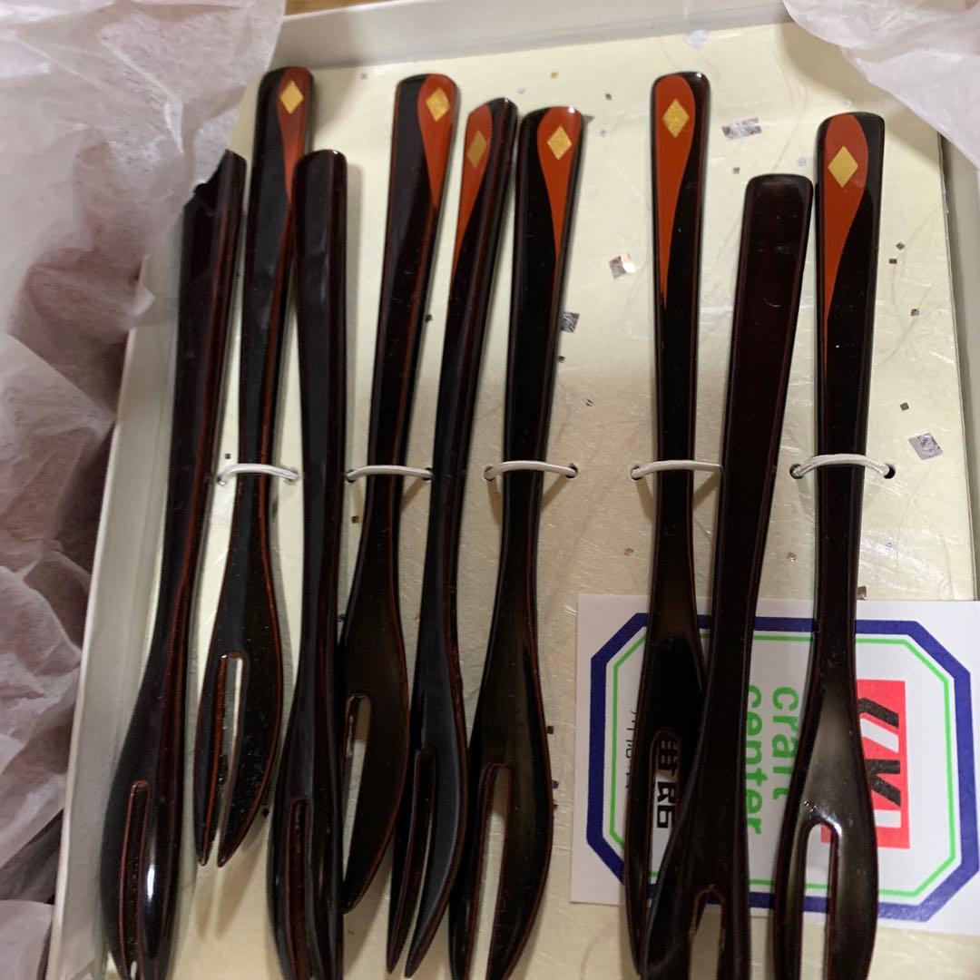 新品❗️秀衡塗 漆器 菓子皿 菓子楊枝 茶托等々 11点セット