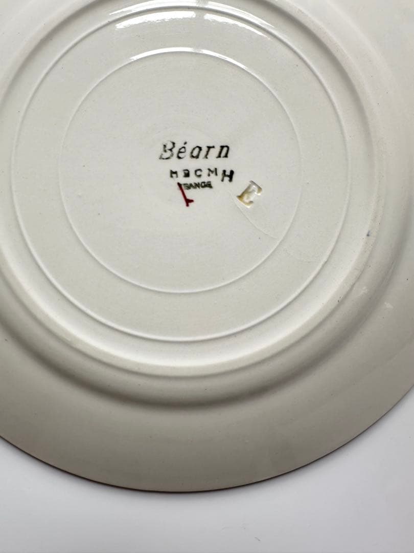 クレイユモントロー　Bearn バスク　フランス　アンティーク　プレート　皿