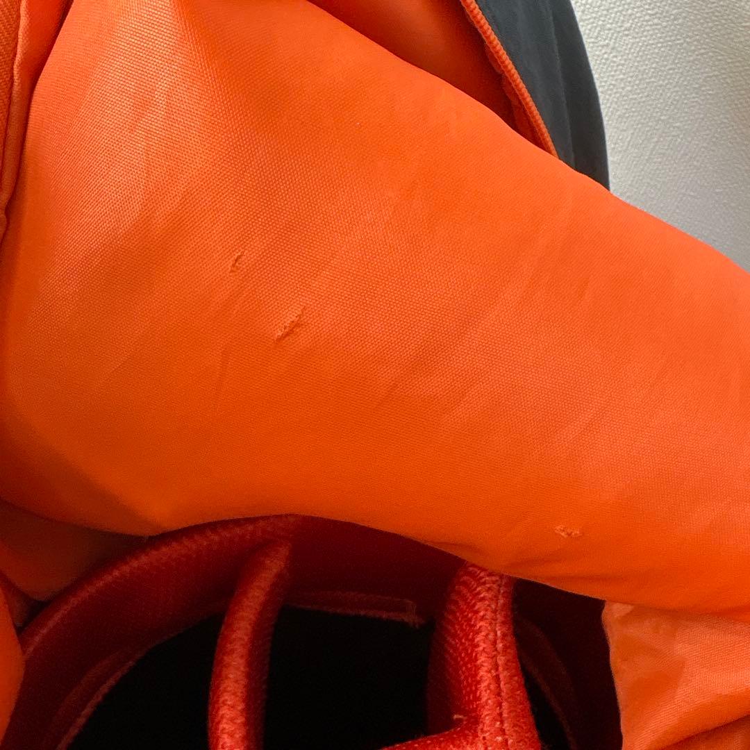 キャディバッグ 黒・オレンジ ロゴ入り