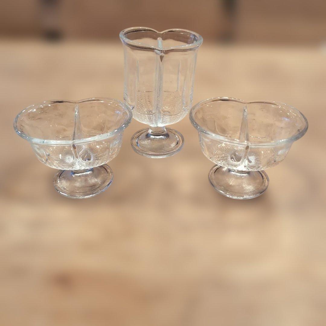 ガラス製 デザートカップ サンデーカップ 3個セット