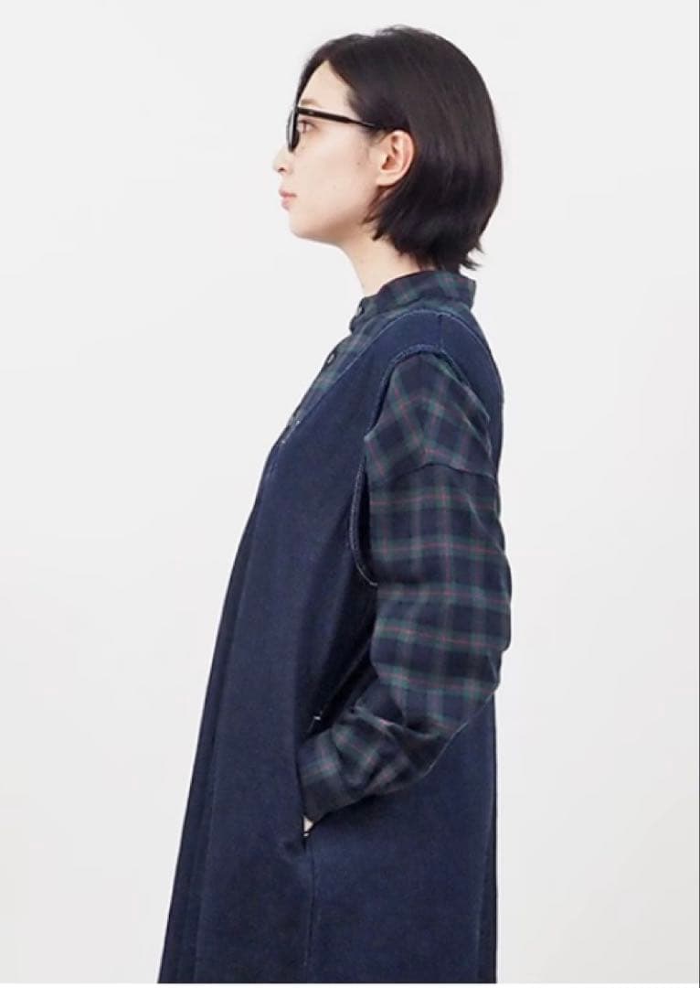 新品下げ札付き！NARU 80zムラデニムジャンパースカート