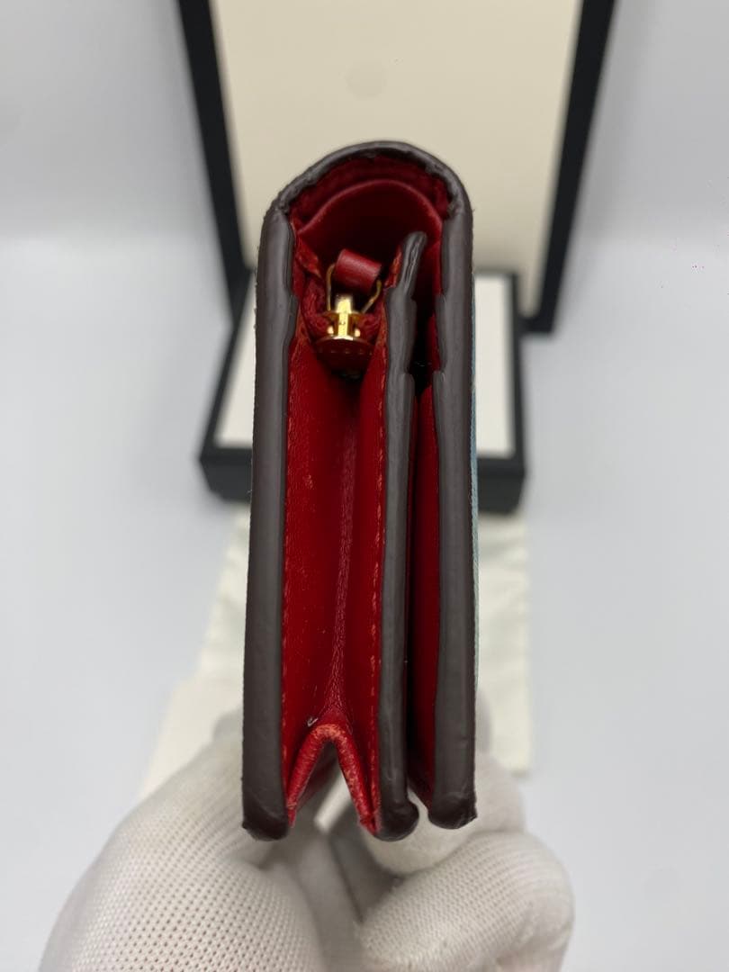 ️ 美品‼️グッチGUCCI 財布　二つ折り財布　GGキャンバス　花