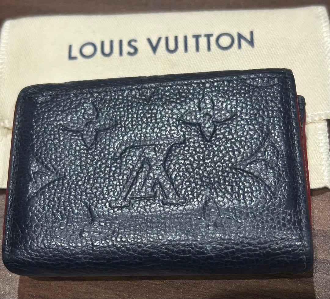 LOUIS VUITTON ネイビー 三つ折り財布
