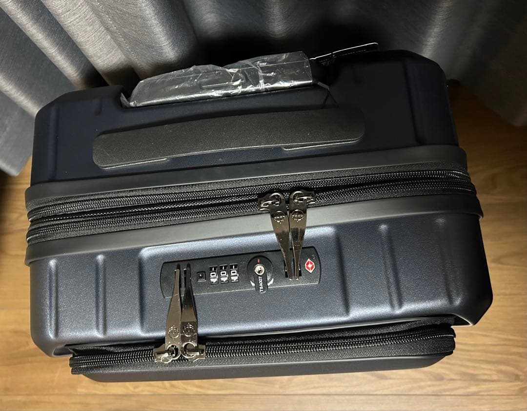 【未使用タグ付き】Evoon スーツケース 拡張機能付き ネイビー 469