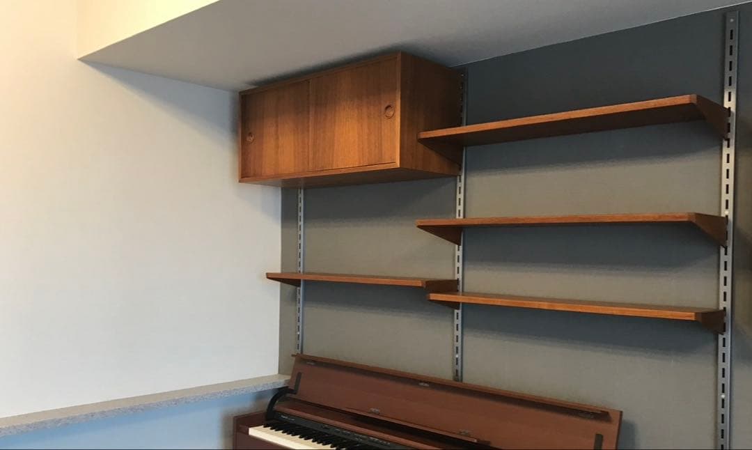 カイクリスチャンセン　ウォールシステム　シェルフ　チーク在宅　北欧ヴィンテージ