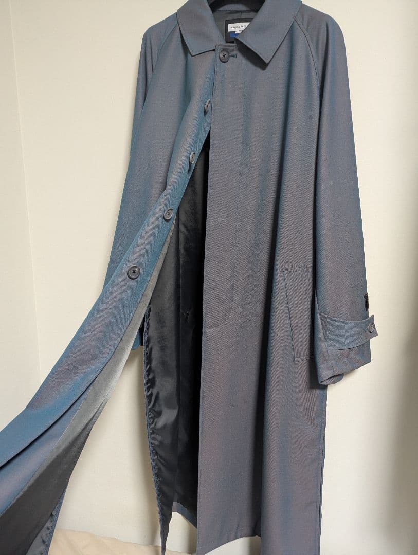 maisonspecial ウールシャンブレー ステンカラーコート