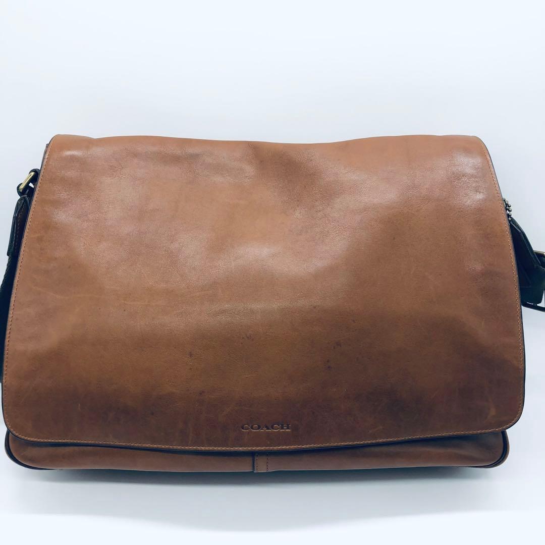 COACH メッセンジャーバッグ　 70486 本革　レザー　ブラウン　良品