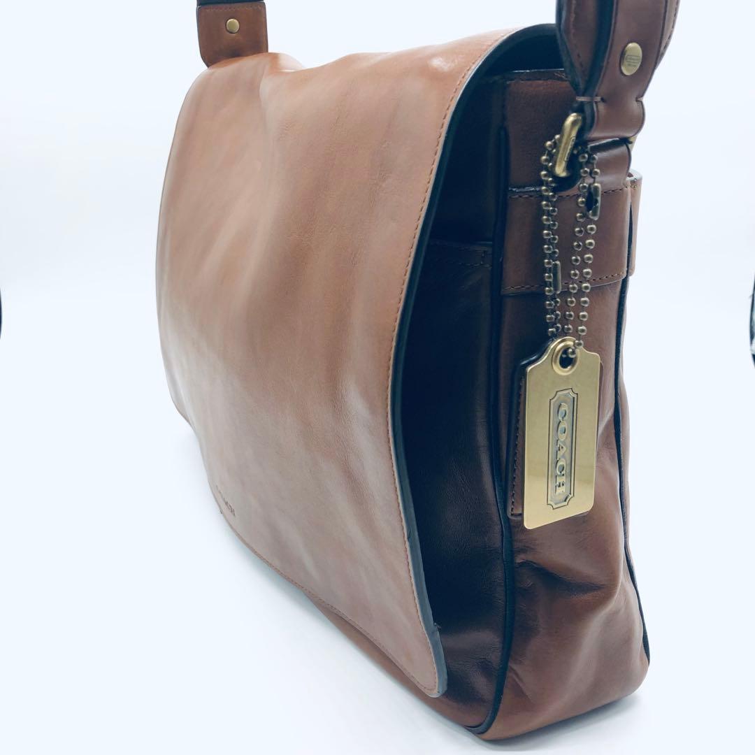 COACH メッセンジャーバッグ　 70486 本革　レザー　ブラウン　良品