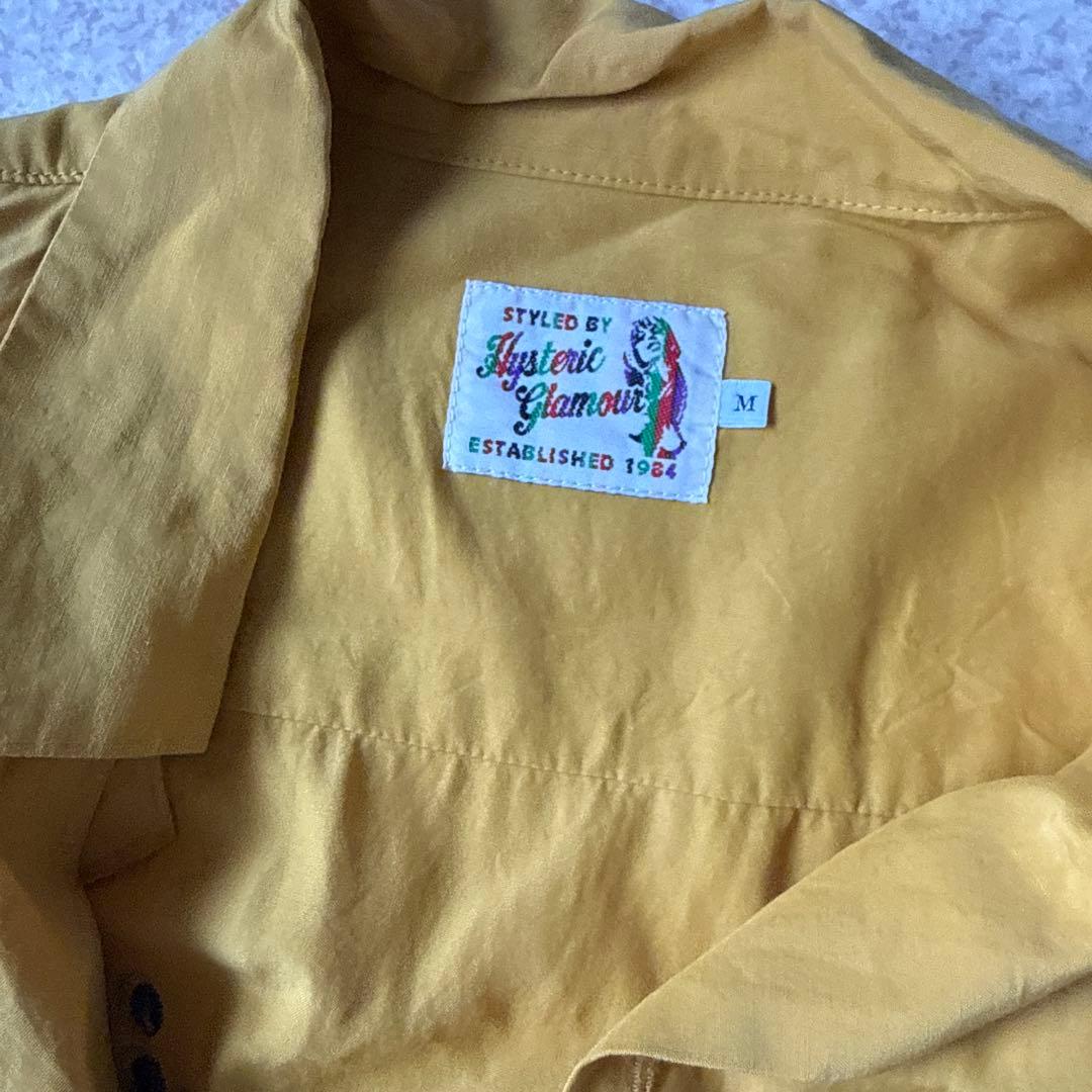 チ*ー様 Hysteric Glamour 半袖シャツ M イエロー