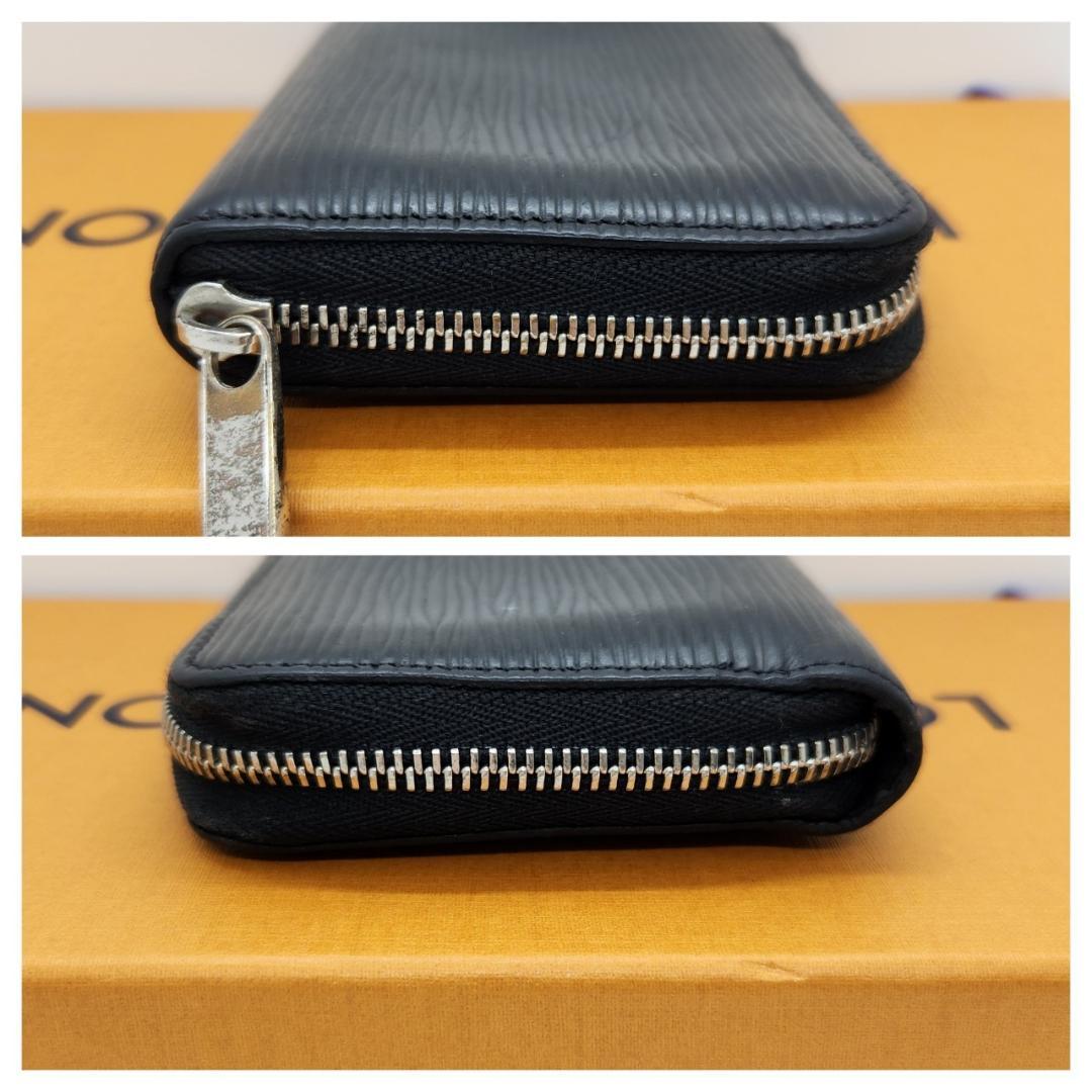 極美品 ルイヴィトン エピ ノワール ジッピー パース M60152黒