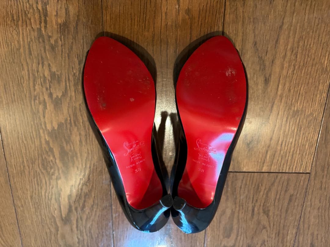 Christian Louboutin （ルブタン）オープントゥ ハイヒール38