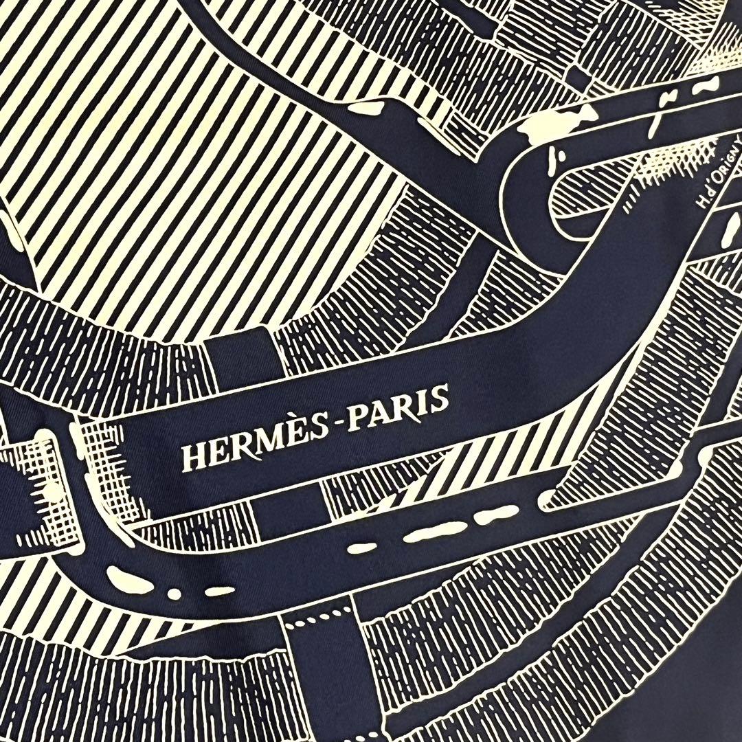 希少✨未使用✨HERMES エルメス スカーフ シルク カレ90 馬銜　馬具