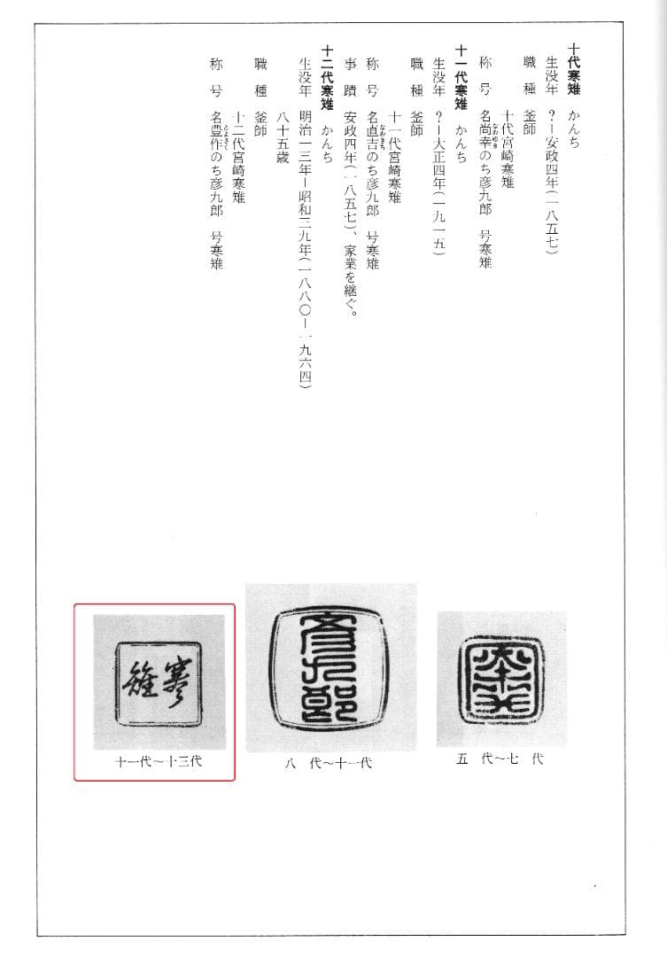 下間庄兵衛造『鶴首釜』（極箱）