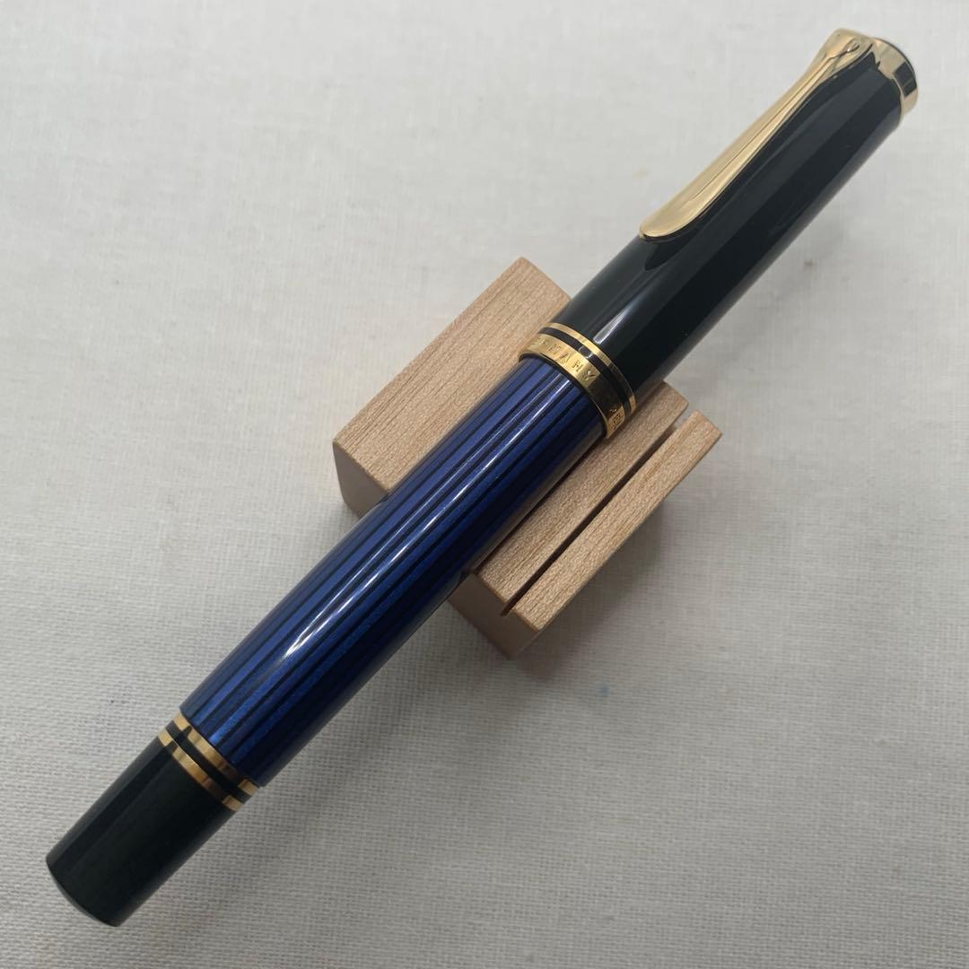 ペリカン　スーベレーン　M400 14C M（中字）　万年筆　ブルーストライプ