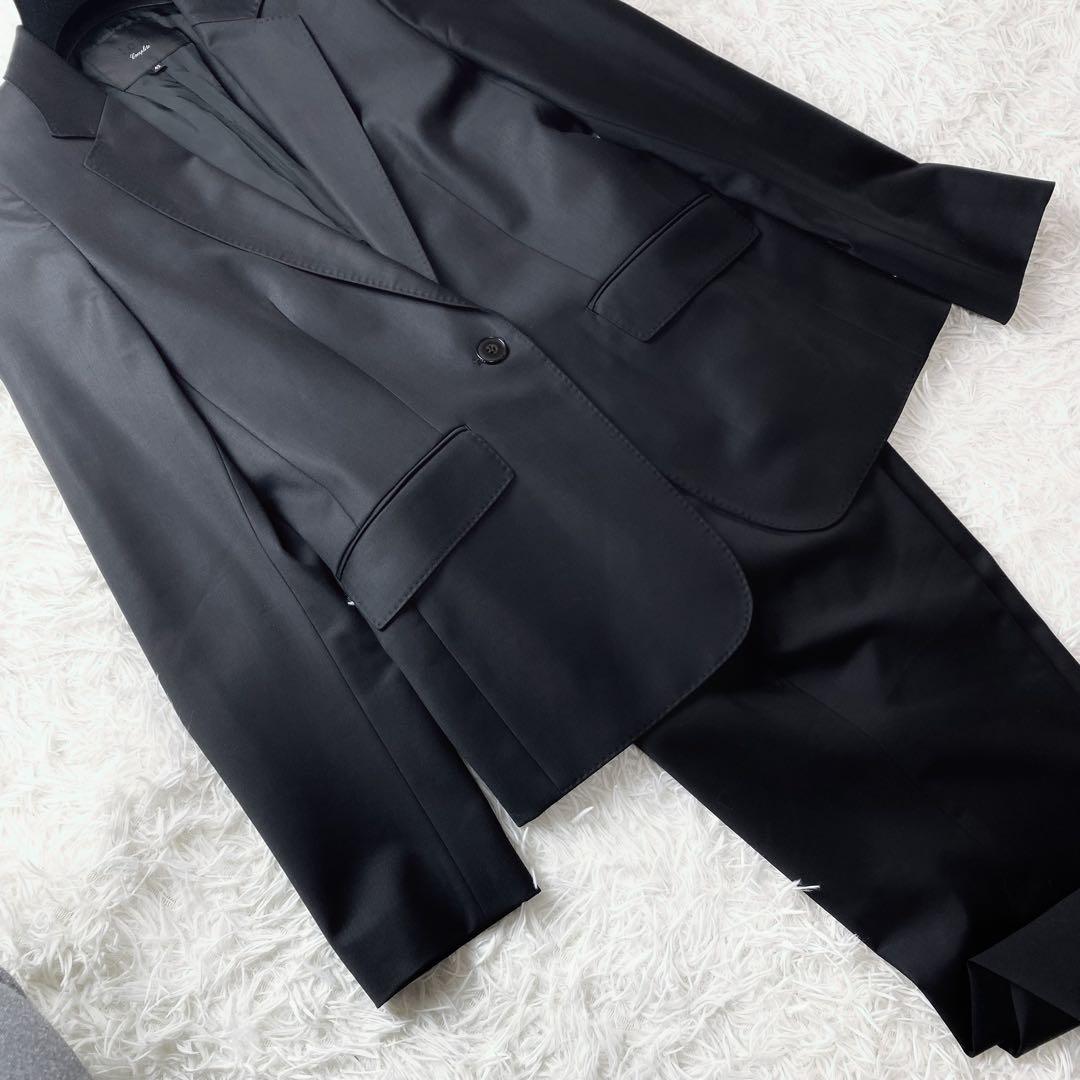 ★希少サイズ美品　iCB complete　パンツスーツ　セットアップ　黒　XL
