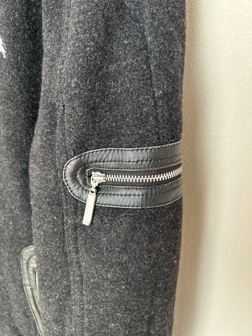 00s BURBERRY BLACK LABEL ウール　フルジップジャケット