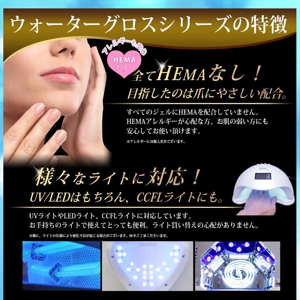 専用カゴ　ノンワイプトップジェル5組、ハードジェル5組　合計10個　30g