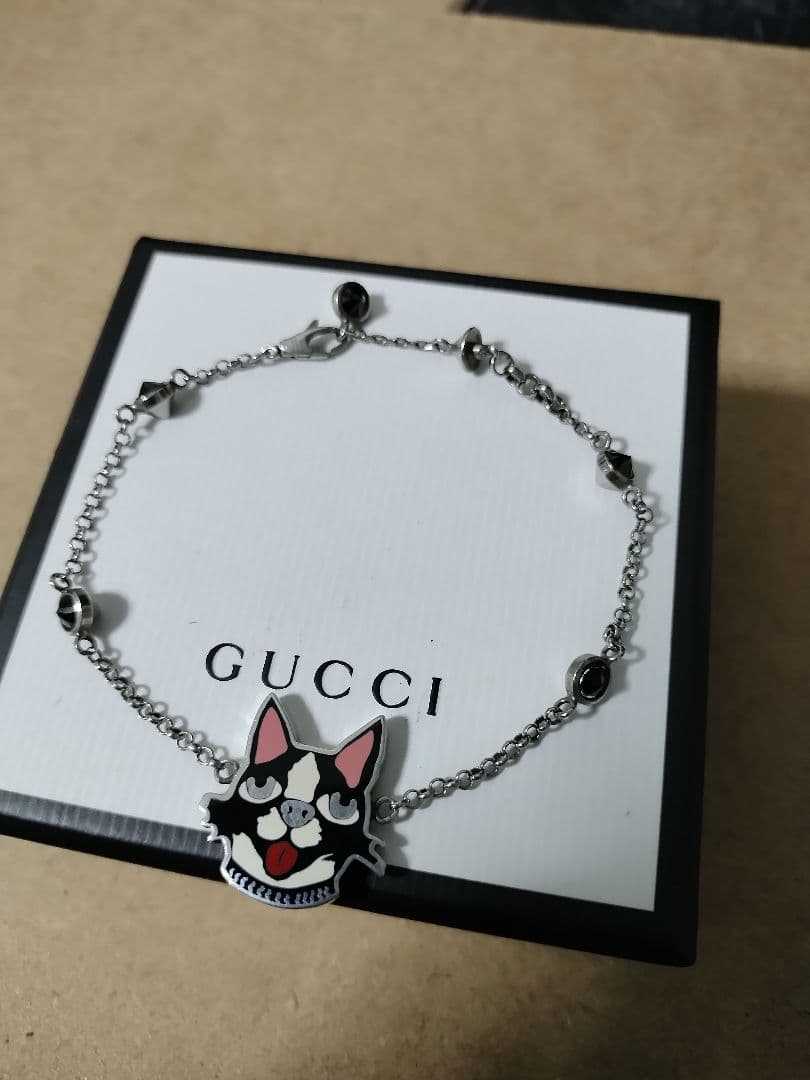良好品 GUCCI BOSCO&ORSO シルバー925ブレスレット 高級感あり