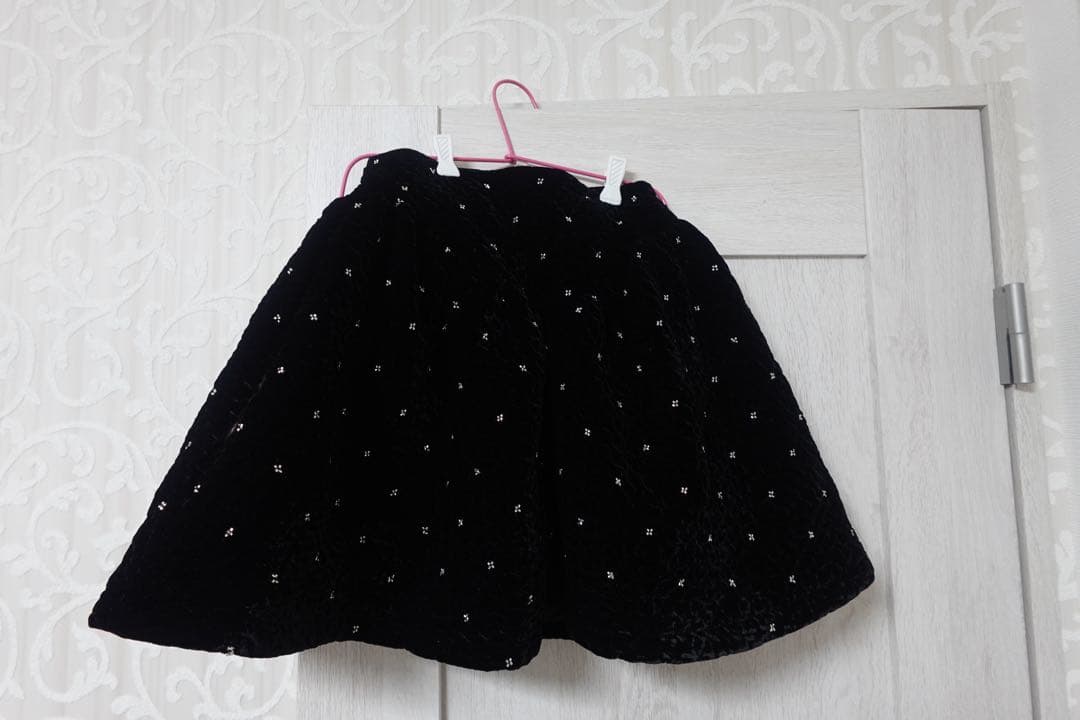 ecmile エクミール VELVET BEADS SKIRT