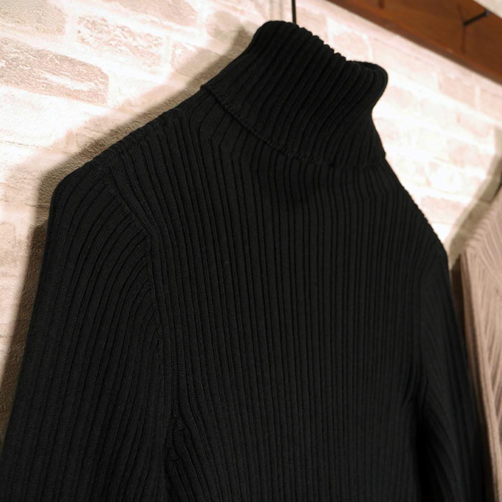 トップス ICHI Antiquite's / Rib Knit Turtle Neck