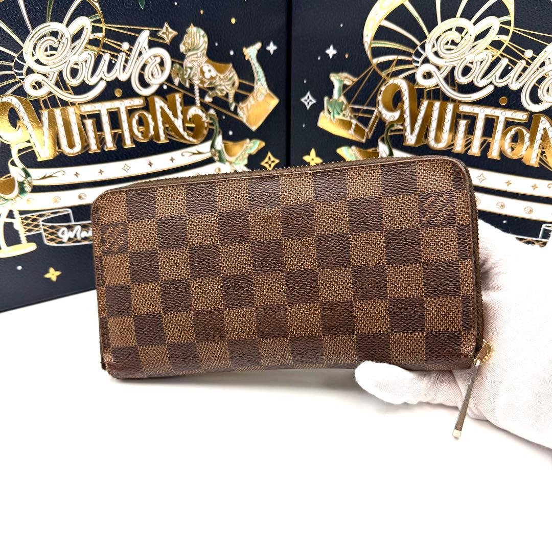 ルイヴィトン ジッピーウォレット ダミエ エベヌ ラウンドファスナー 長財布