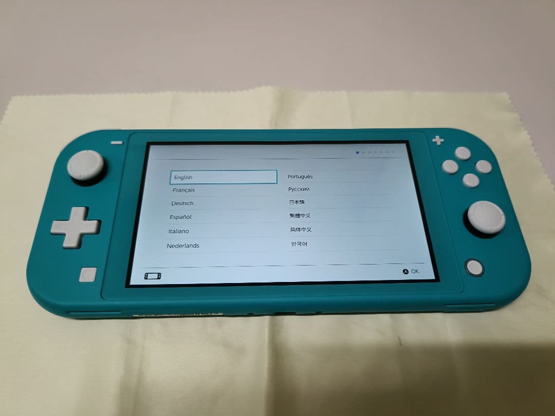 switch lite本体と電源ケーブル及びケース