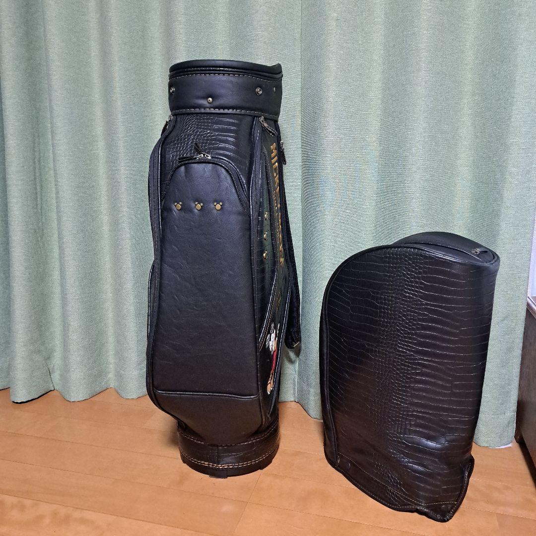 ミッキーマウス キャディバッグ.フード付き・9インチ。極美品！