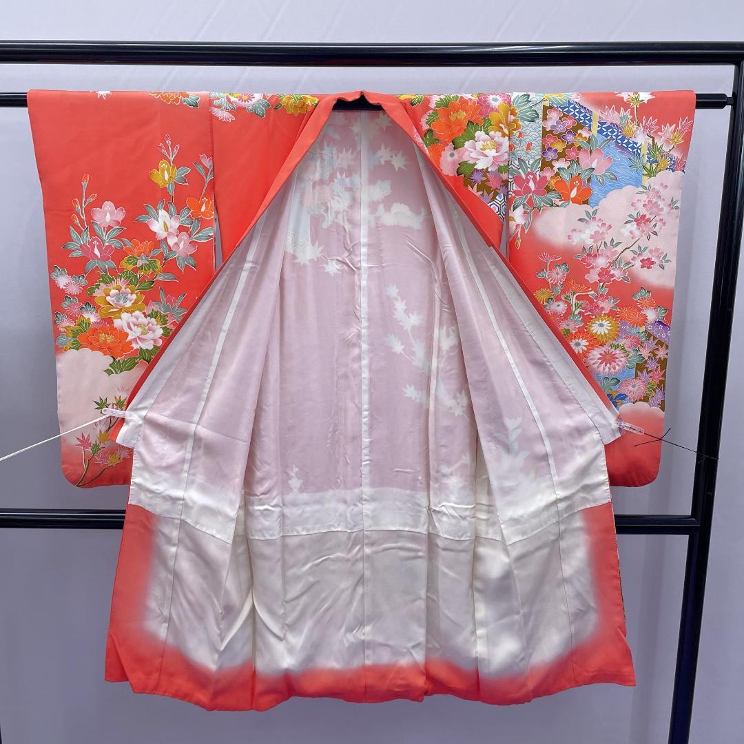 ★4047★ 子供着物 七五三 女の子 四つ身 単品