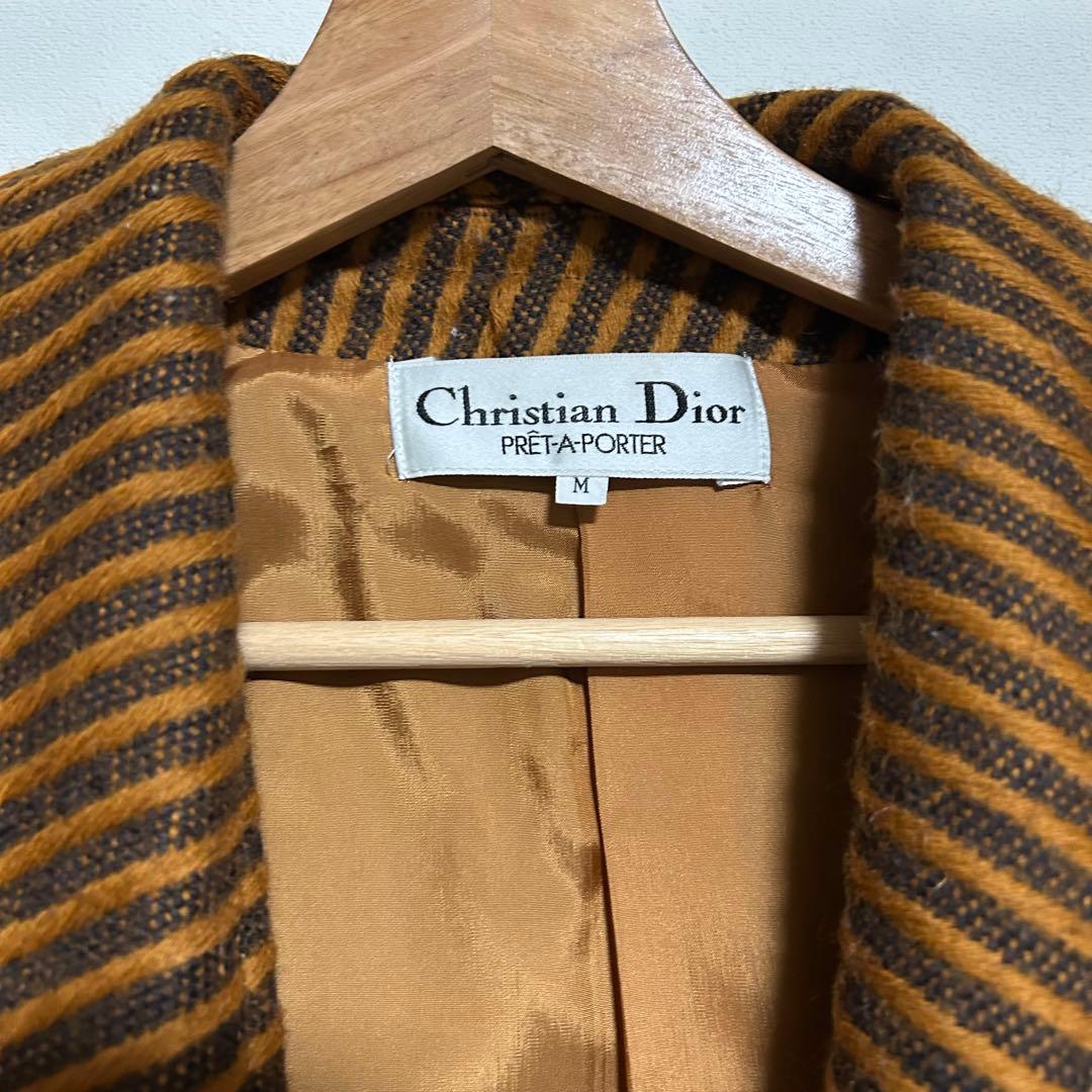 Christian Dior ストライプジャケット M プレタポルテ