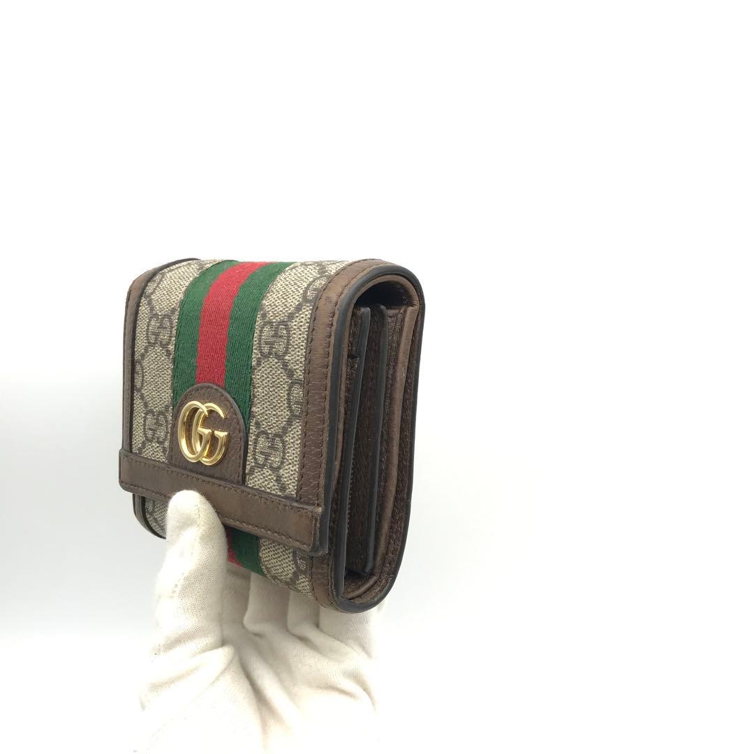 正規品　美品　グッチ財布　オフィディア　グッチggマーモント　シェリーライン