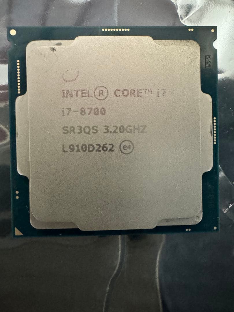 Intel Core i7-8700 SR3QS 3.2Ghz CPU 8世代