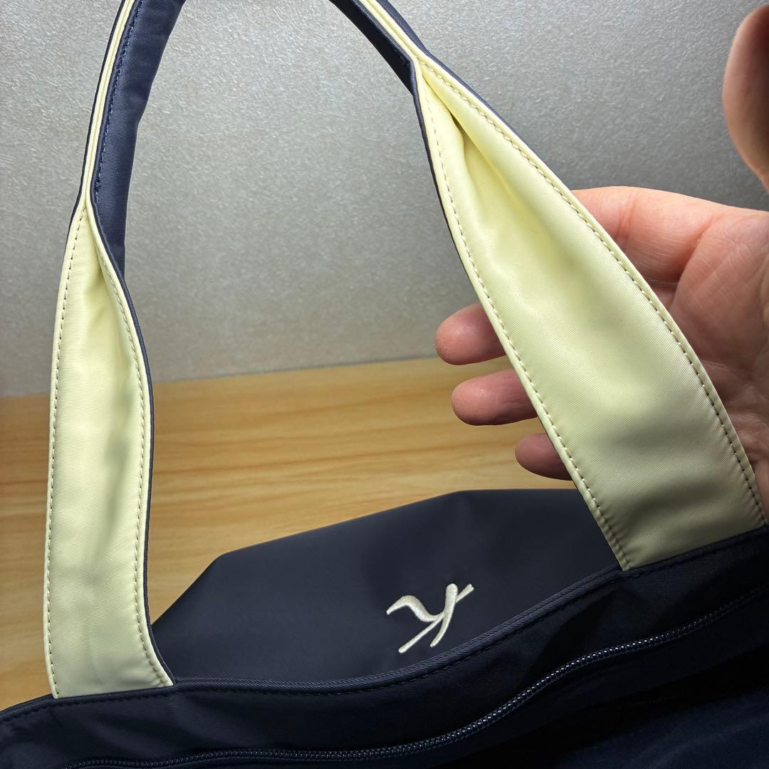 Kitamura トートバッグ 濃紺 ネイビー A4可