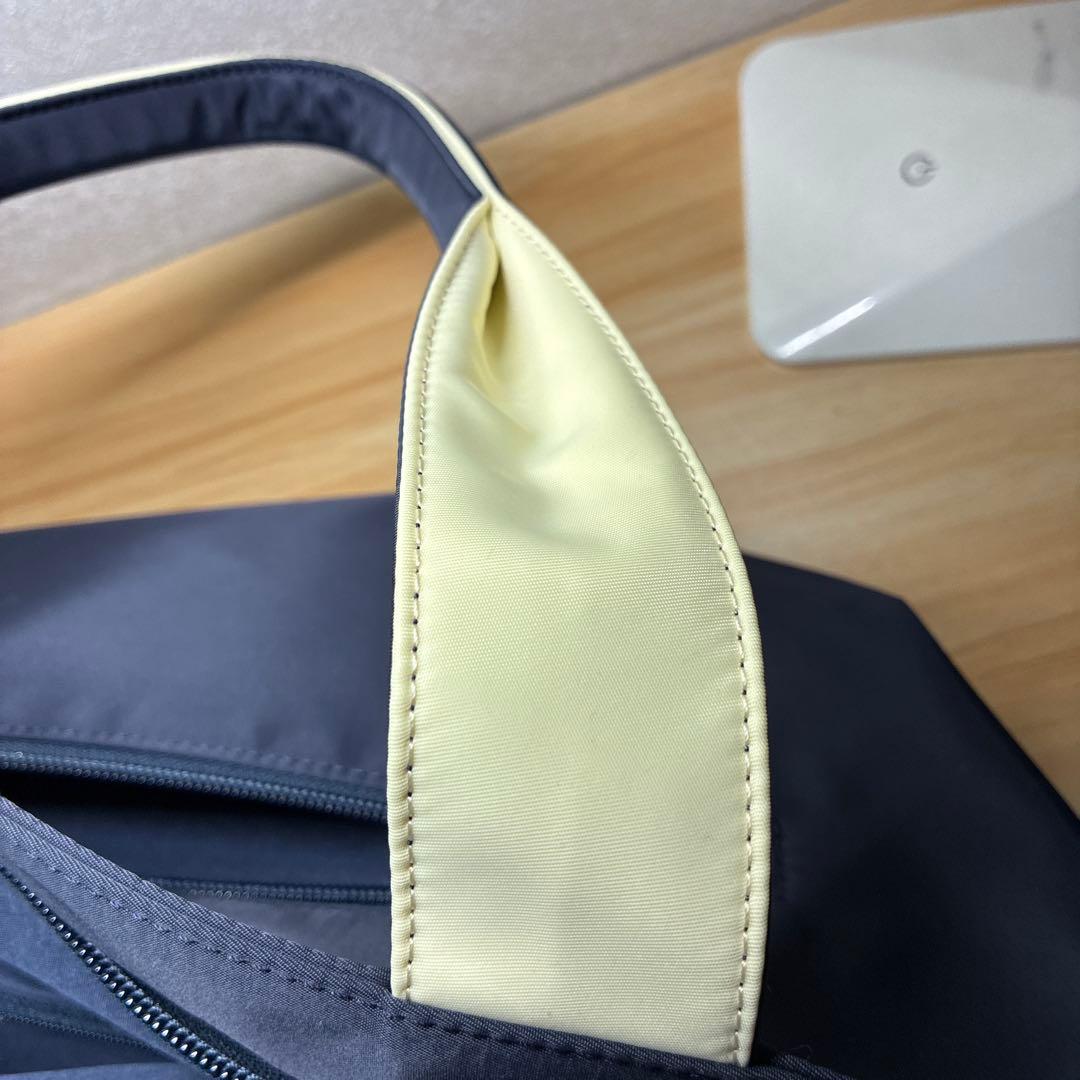 Kitamura トートバッグ 濃紺 ネイビー A4可