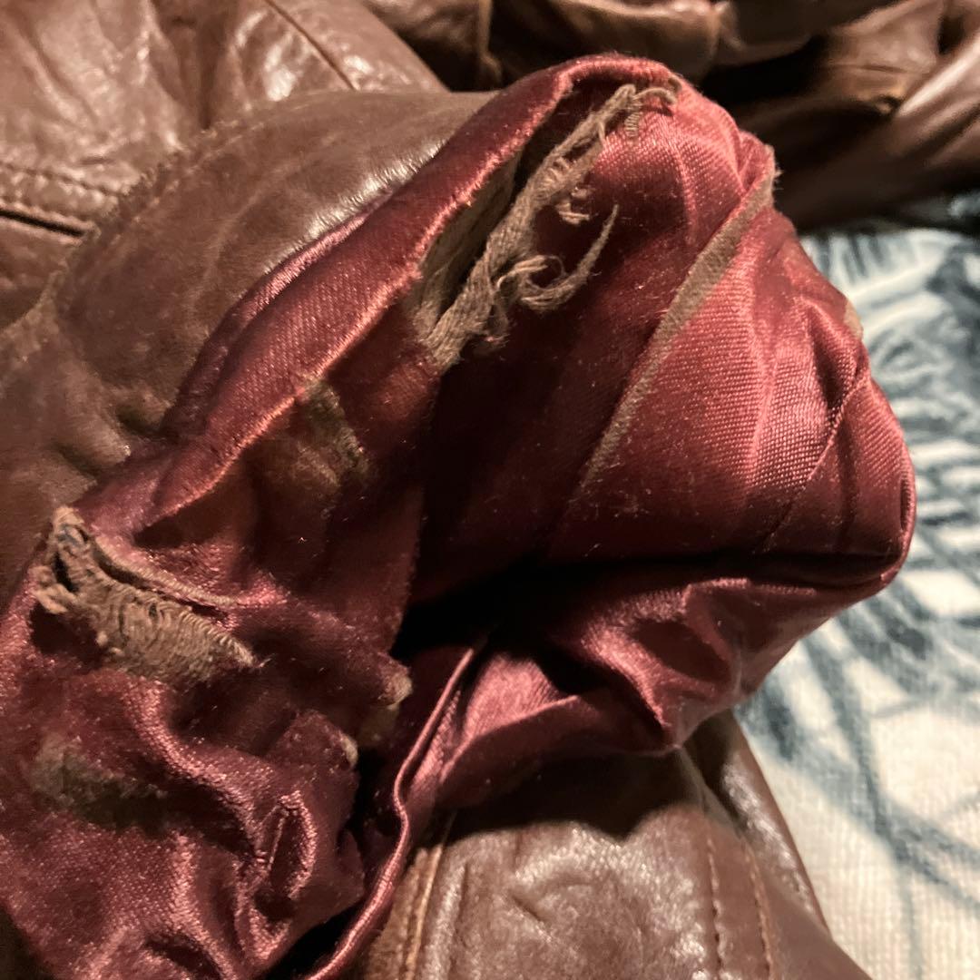 70s 80s ビンテージ イタリア製？ レザー ライダース レザージャケット