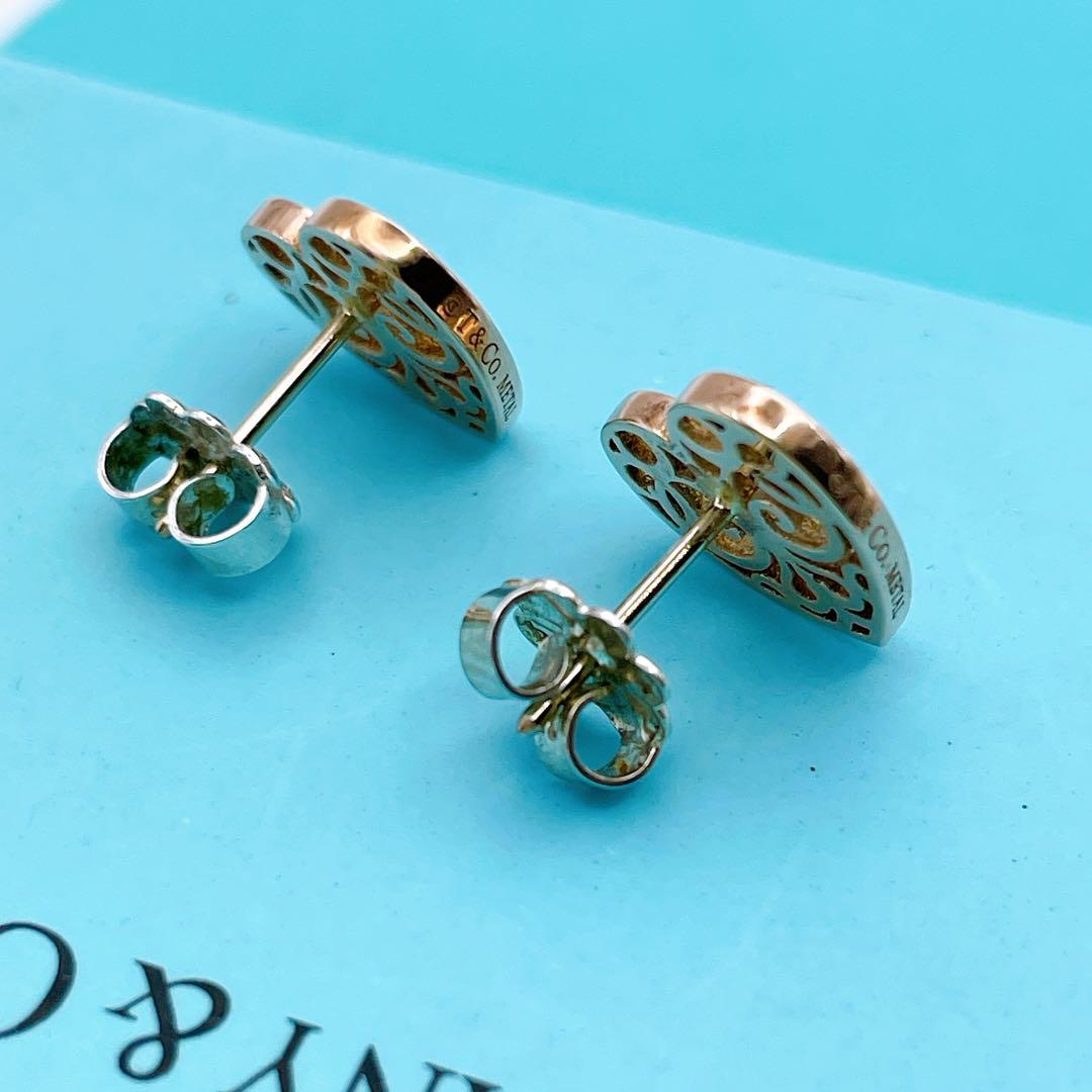 Tiffany & Co. 廃盤　ピアス　エンチャント　ハート　ルベド　メタル