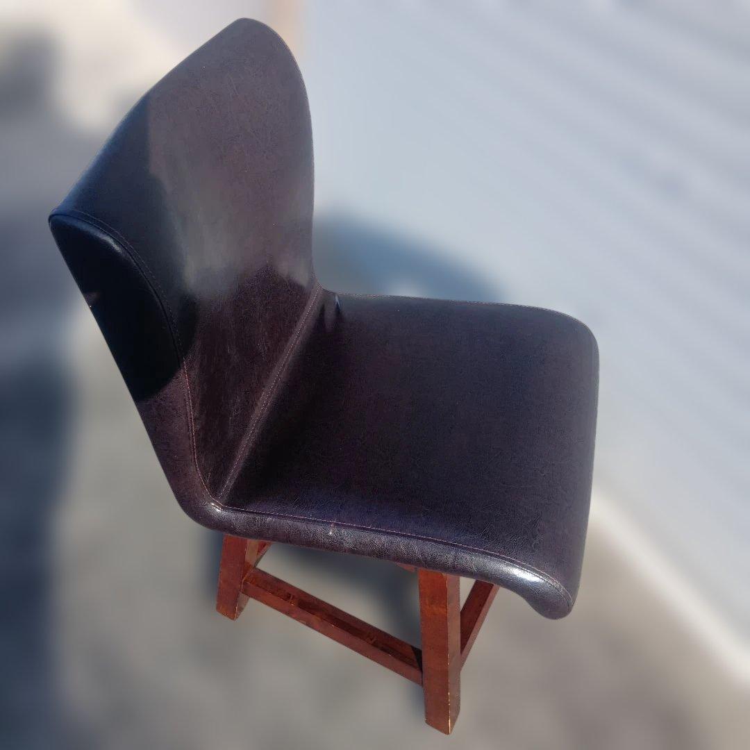 ヴィンテージ MORISHIGE PUレザー アンティーク回転チェア②