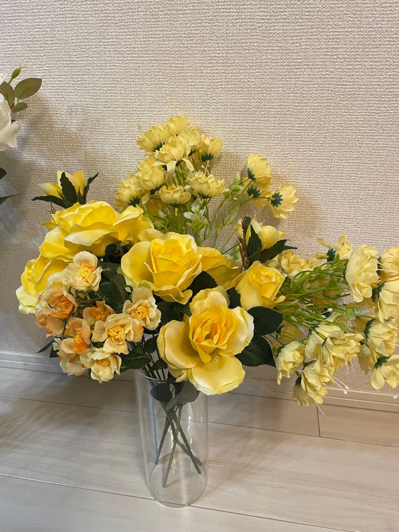 造花、フラワーベースセット