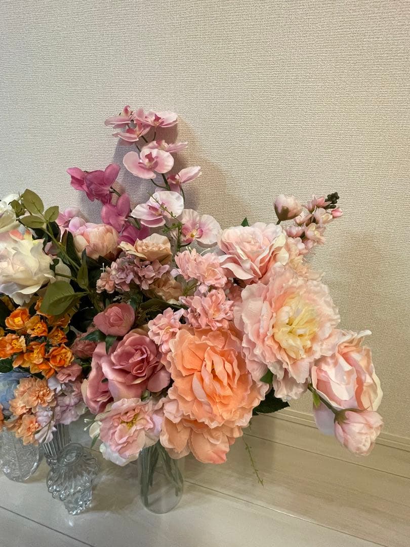 造花、フラワーベースセット