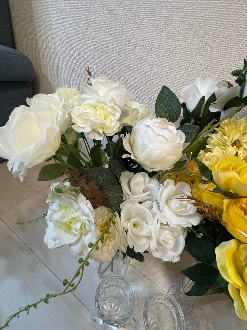 造花、フラワーベースセット