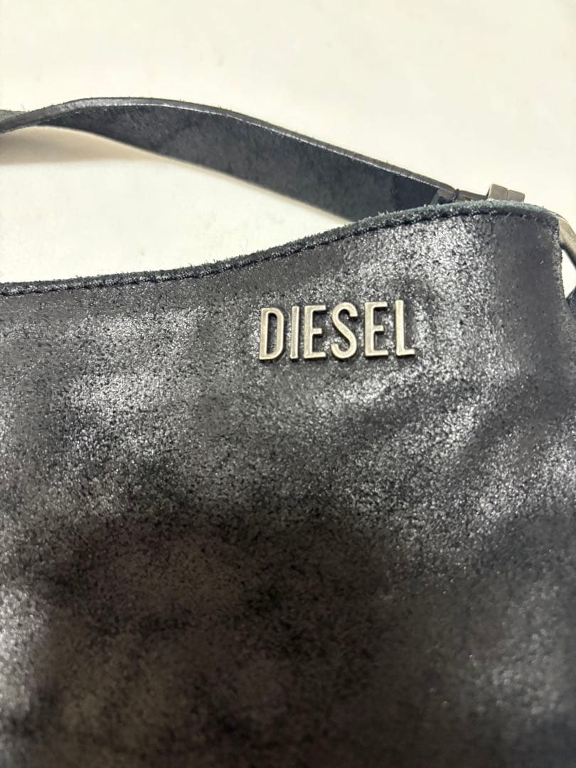 DIESEL 黒 レザー トートバッグ　牛革　本革