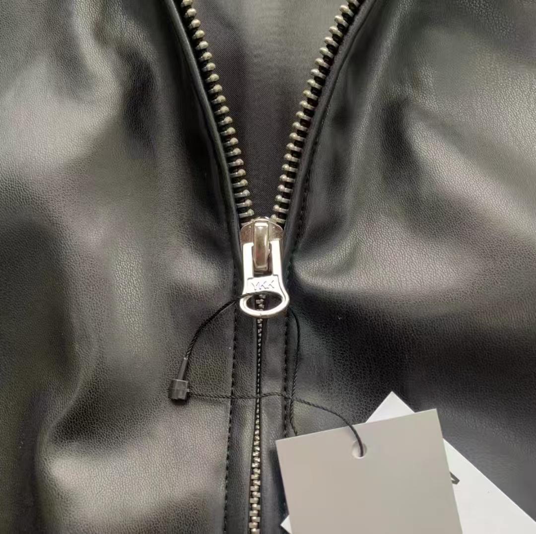 BEAMS ビームス レザー ジップブルゾン S